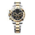 Racing Chronograph 40 – Black Dial | Bicolor Stainless Steel & Gold Tone Bracelet