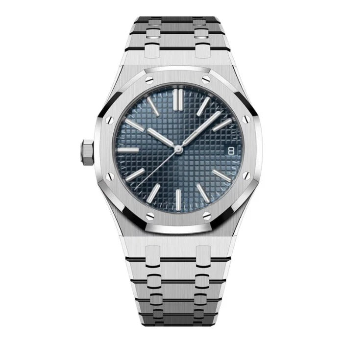 Octagon 41 – Midnight Blue Dial | Steel Bracelet & Brushed Bezel
