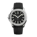 Sport Travel 40 – Black Embossed Dial | Steel Case & Black Rubber Strap & Dual-Time Display