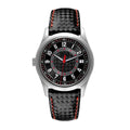 Modern Classic 40 – Blue Dial with Orange Accents | Silver Tone Case & Blue Fabric Strap