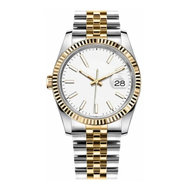 Classic 36 – Champagne Dial | Steel & Gold Tone Jubilee Bracelet & Fluted Bezel