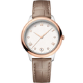 Classic 36 – Silver Dial | Rose Gold Case & Leather Strap