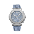 Chronograph 43 – Ice Blue Dial | Titanium Case & Rubber Strap
