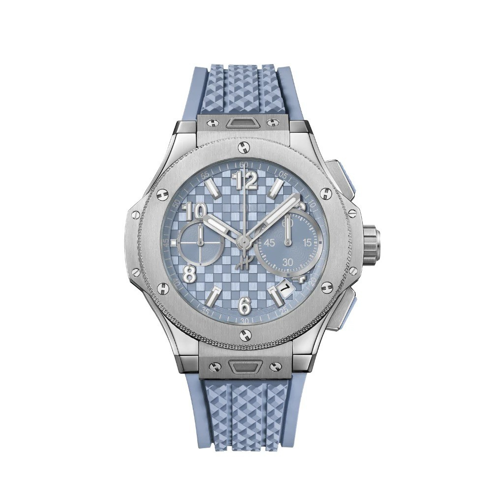 Chronograph 43 – Ice Blue Dial | Titanium Case & Rubber Strap