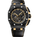 Chronograph 43 – Black & Gold | Rubber Strap