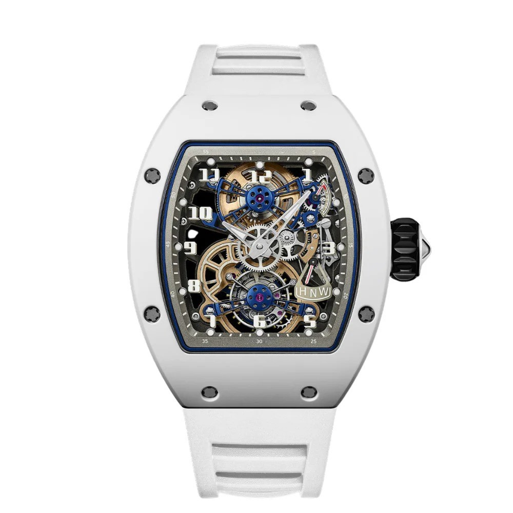 Arctic Torque Skeleton 44 – Openworked Dial | White Composite Case & White Rubber Strap